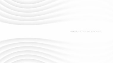 Minimalistic Elegant White Abstract Background 3D Vector clipart