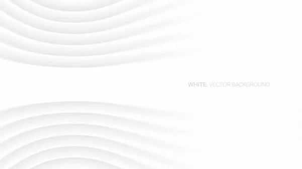 Minimalista elegante blanco abstracto fondo 3D Vector — Vector de stock