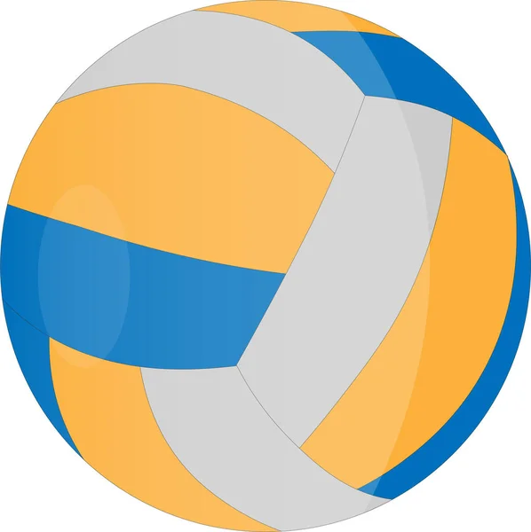 Шар Волейбол Изолированный Белом Векторе Иллюстрации Доступны Eps — стоковый вектор