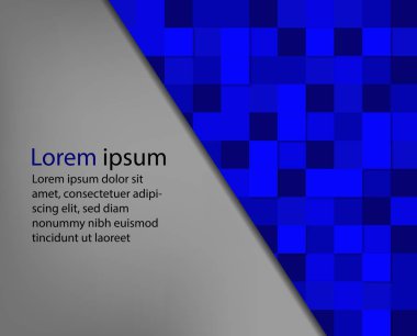 doku kare mavi arka plan ile banner