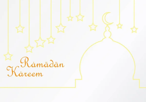 Ramadán kareem fondo simple — Vector de stock