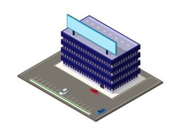 izometrik modern Binası