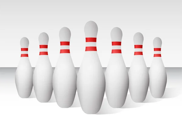 Realistische Illustration Des Bowling Vektorillustrationen — Stockvektor