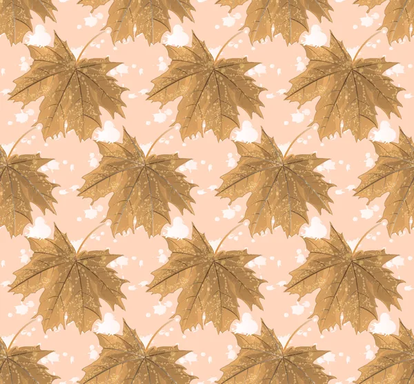 Χωρίς Ραφή Πρότυπο Maple Φύλλα Ακουαρέλες — Διανυσματικό Αρχείο