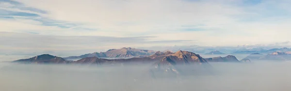 Vue Panoramique Sur Monte Generoso Monte Colmegnone Depuis Monte Palanzone — Photo