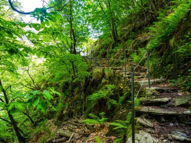 Görünüm Hiking Trail Val Grande Milli Parkı'nda, Piedmont, İtalya