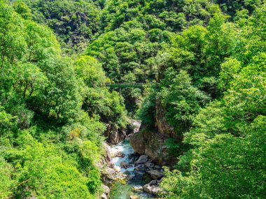 Su kemeri Val Grande Milli Parkı'nda Piedmont, İtalya