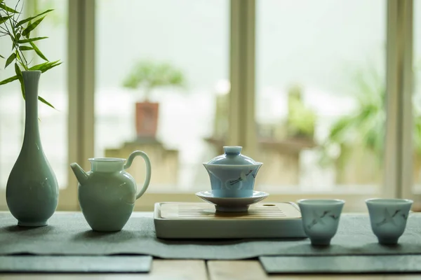 Chinese Teapot Tea Cups — Stock Photo, Image