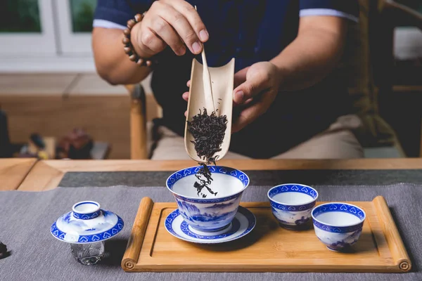 Czajniczek Chiński Filiżanki Herbaty — Zdjęcie stockowe