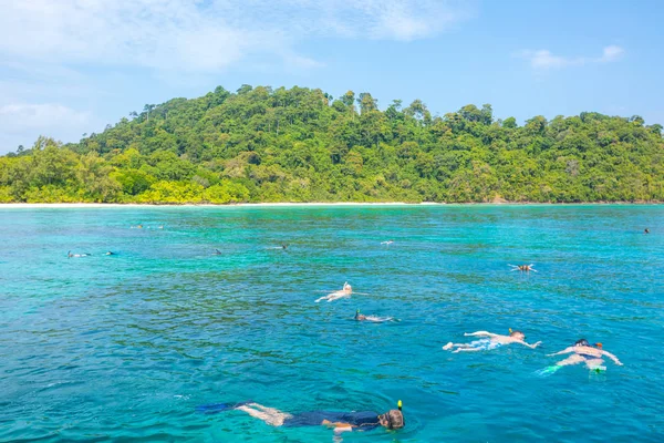 Máscara Mergulho Snorkel Praia — Fotografia de Stock