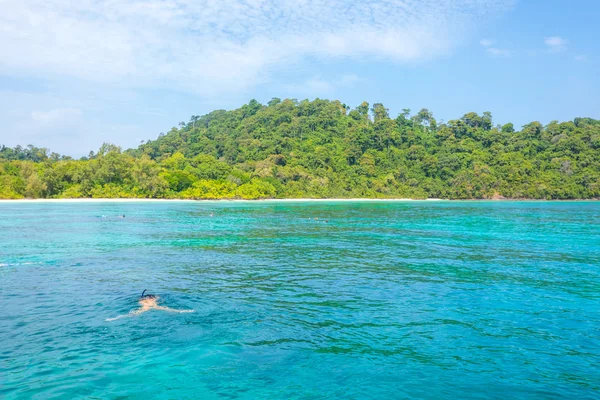 Máscara Buceo Snorkel Playa — Foto de Stock