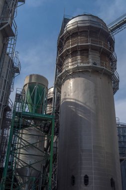 Tahıl ambarı özel yer tahıl uzun süreli depolama için donatılmış.