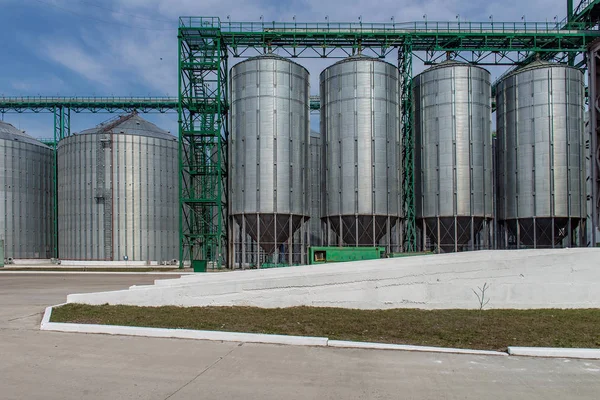 Granero Lugar Especialmente Equipado Para Almacenamiento Largo Plazo Grano —  Fotos de Stock