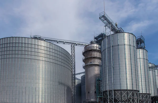 Granary Specially Equipped Place Long Term Storage Grain — Stock Photo, Image