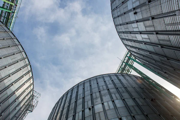 Plaats Van Graanschuur Speciaal Uitgerust Voor Langdurige Opslag Van Graan — Stockfoto