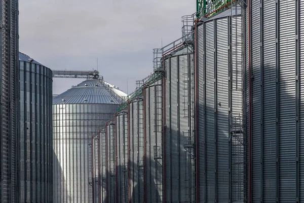 穀物の長期保管に特装穀倉場所 — ストック写真