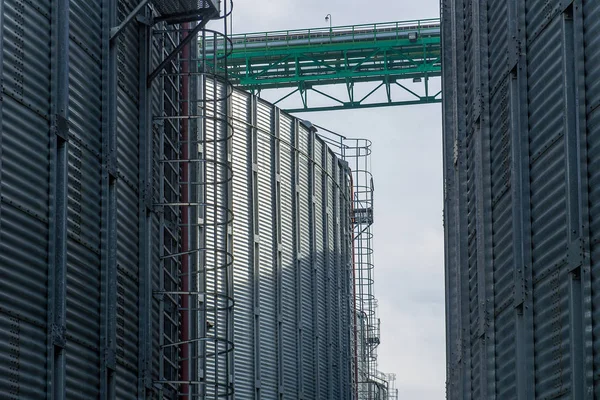 Plaats Van Graanschuur Speciaal Uitgerust Voor Langdurige Opslag Van Graan — Stockfoto