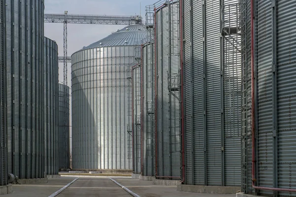 Plaats Van Graanschuur Speciaal Uitgerust Voor Langdurige Opslag Van Graan — Stockfoto