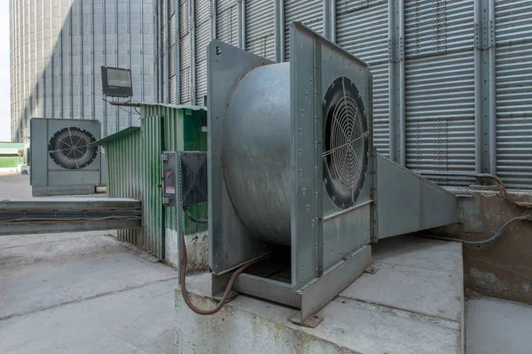 Granary Specially Equipped Place Long Term Storage Grain — Stock Photo, Image