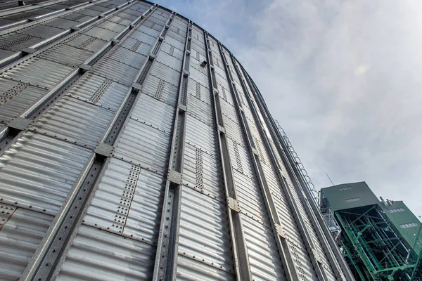 Plaats Van Graanschuur Speciaal Uitgerust Voor Langdurige Opslag Van Graan — Stockfoto