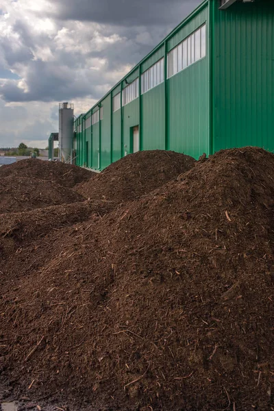 Turf Verwerkend Bedrijf Magazijn Van Grondstoffen Afgewerkte Producten — Stockfoto