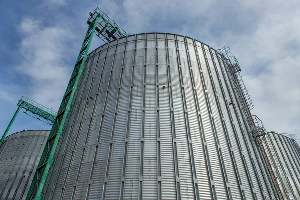 Granary Specially Equipped Place Long Term Storage Grain — Stock Photo, Image