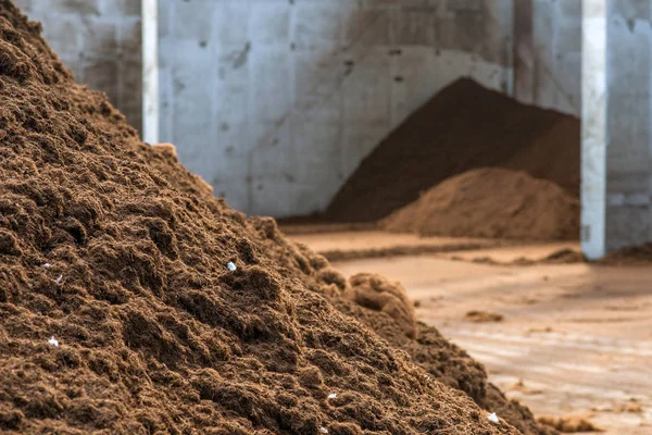 Torffraktion Der Aufbereitungsanlage — Stockfoto