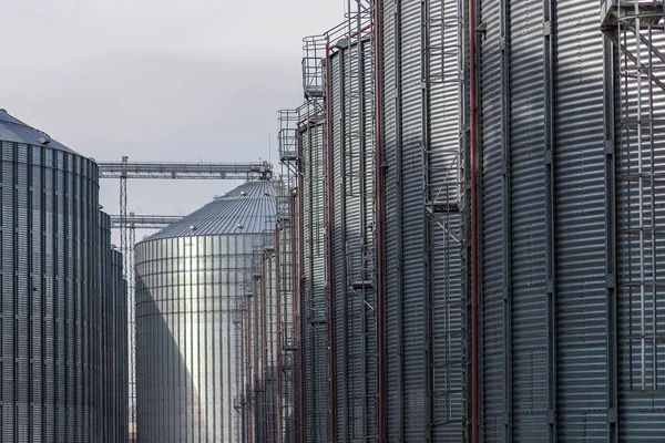 Plaats Van Graanschuur Speciaal Uitgerust Voor Langdurige Opslag Van Graan — Stockfoto