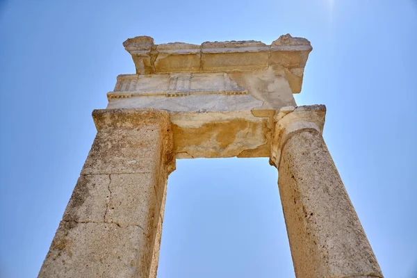 Starověké zříceniny starověku na ostrově Rhodos — Stock fotografie