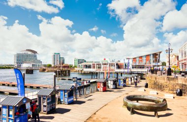 Mermaid Quay ve Cardiff Bay, Cardiff manzarası