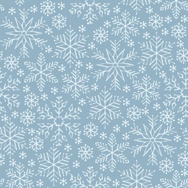 kar tanesi satır Dikişsiz desen kış arkaplanı