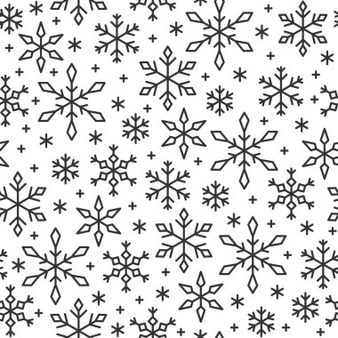 kar tanesi satır Dikişsiz desen kış arkaplanı