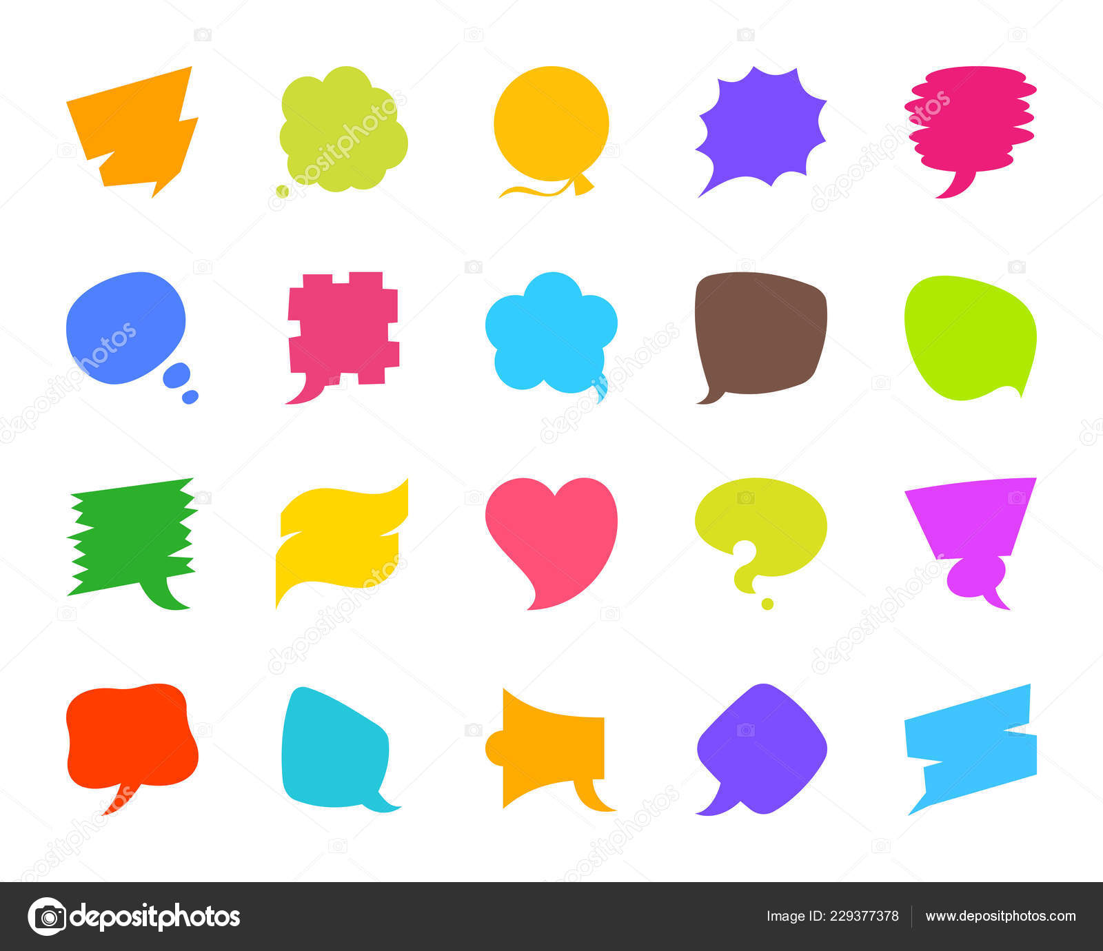Speech Bubble Color Silhouette Icons Vector Set Vector Image By C Suesse Vector Stock Speech Bubble Color Silhouette Icons Vector Set Vector Image By C Suesse Vector Stock