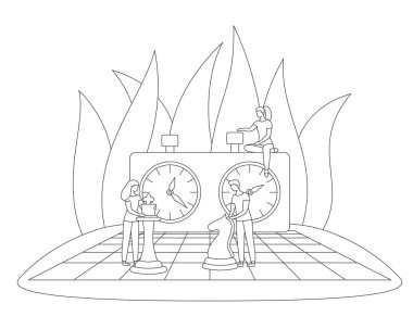 Satranç taktiği iş oyunu strateji vektör kavramı