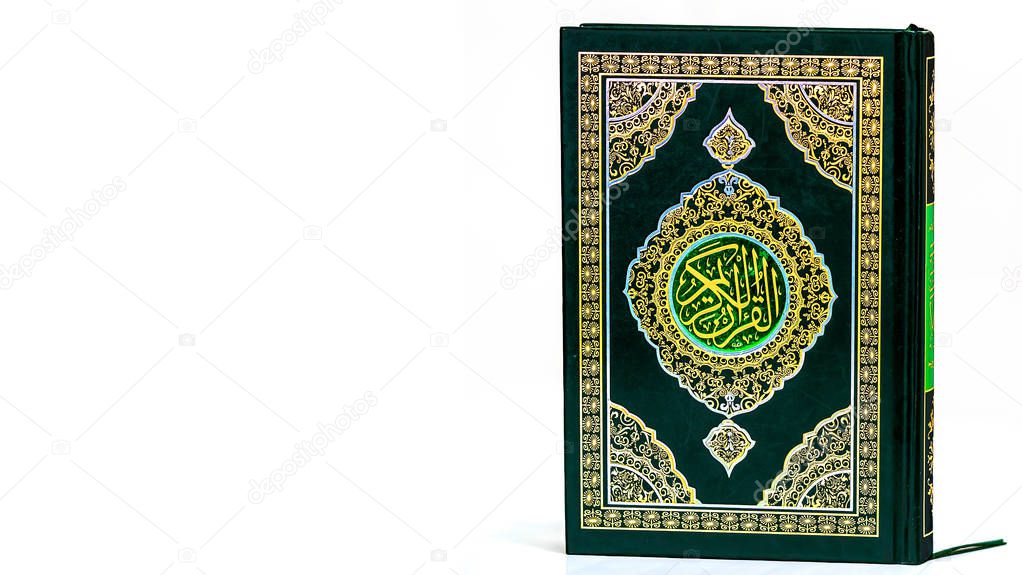 Islamic Concept - Isolated close up the holy Quran