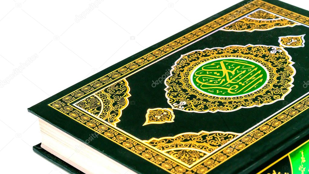 Islamic Concept - Isolated close up the holy Quran