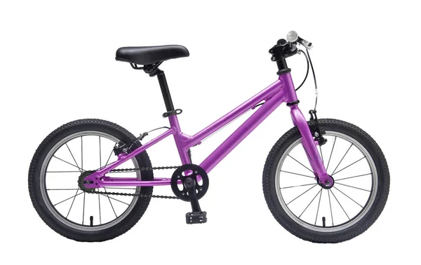 Bicicleta aislada de los niños en marco metálico del color — Foto de Stock