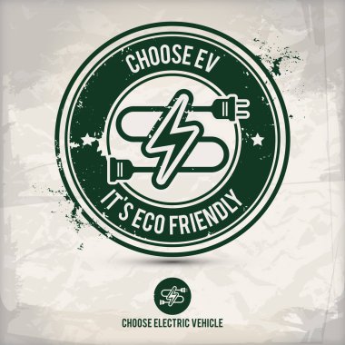 Alternatif ev damgası içeren seçme: iki çevresel ses Eko motifleri daire kare, grunge mürekkep lastik pul etkisi, dokulu kağıt arka plan, eps10 vektör çizim