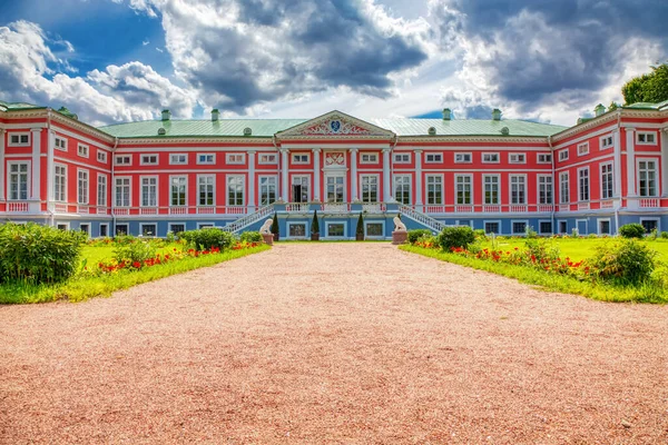 Kuskovo Manor Casa Senhorial Principal Parque Kuskovo Dia Verão Ensolarado — Fotografia de Stock