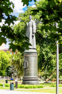 Park Muzeon 'daki Dzerzhinsky anıtı. Moskova, Rusya-Haziran 2019
