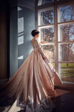 Gelin, güzel bir elbise, kız