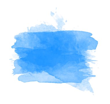 Mavi sulu boya leke vektör
