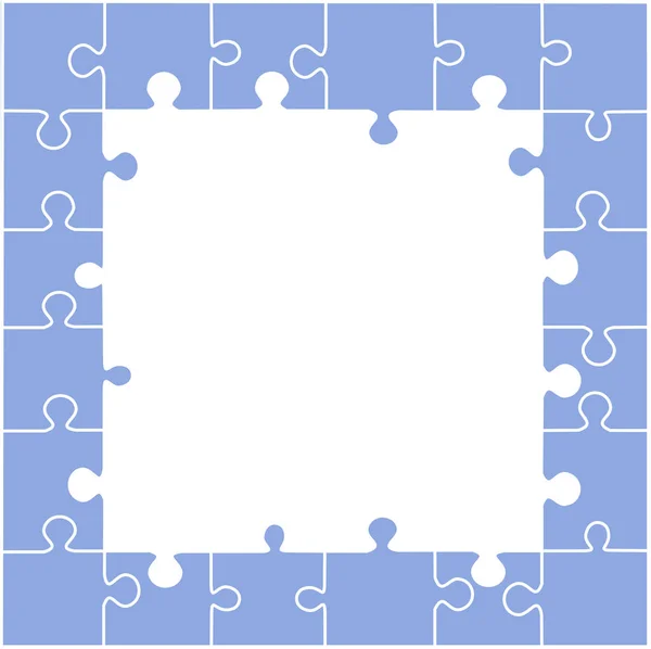 Puzzel Sjabloon Vector Kunst — Stockvector