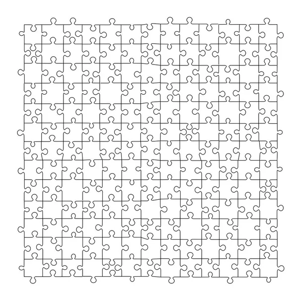 Puzzel Sjabloon Vector Kunst — Stockvector