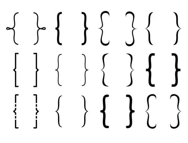 Soporte Conjunto Colección Vectores — Archivo Imágenes Vectoriales