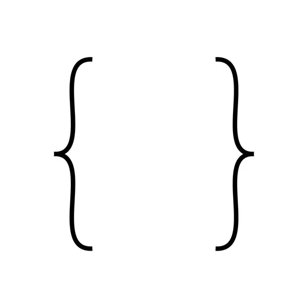 Кронштейн Векторний Простіший Знак Мистецтва — стоковий вектор