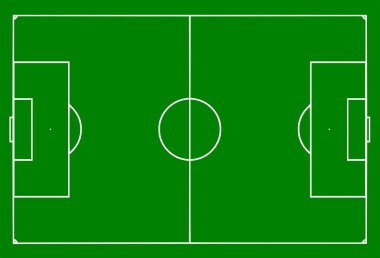 Futbol saha vektör sanat