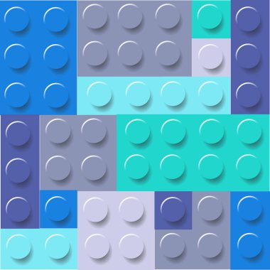 Desen renkli çocukça lego blokları vektör