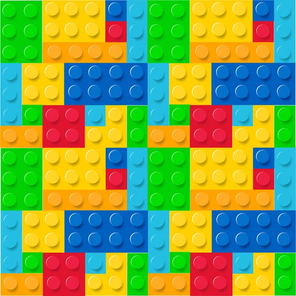 Modello Colorato Infantile Lego Blocchi Vettore — Vettoriale Stock