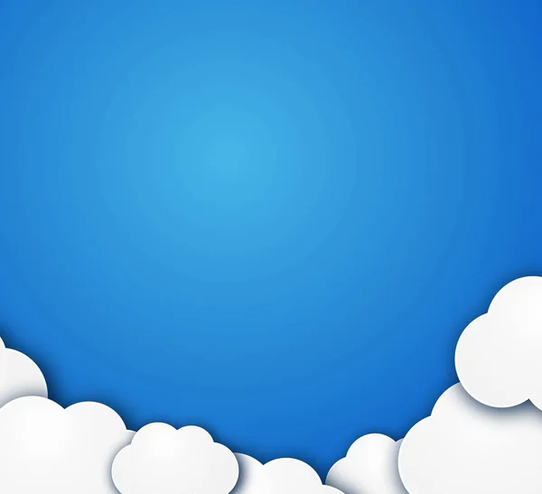 파란색 바탕에 구름의 — 스톡 사진